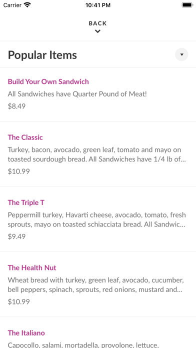 Wolfe's Kitchen and Deli Screenshot