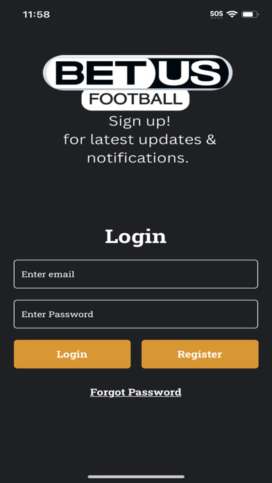 BetUS football Screenshot