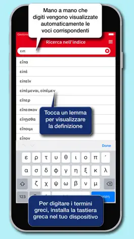 Game screenshot Dizionario Greco Classico apk