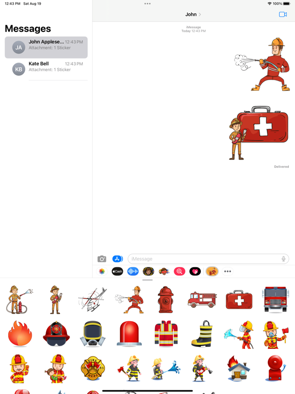 Screenshot #5 pour Hero Firefighter Stickers