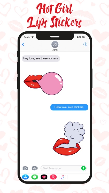 Hot Girl Lips Sticker