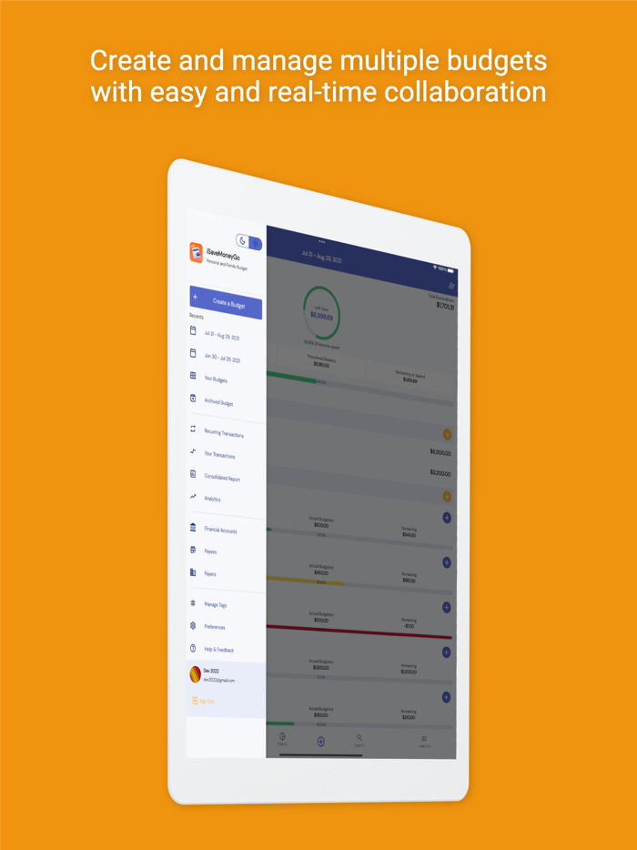 iSaveMoneyGo Budget spending