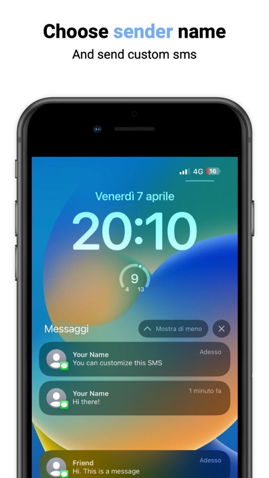 #2. Sms Alias - Choose your name (iOS) Podle: Davide Sardei