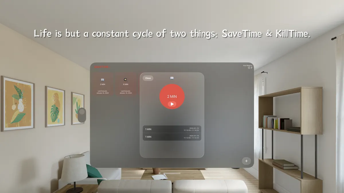 TimeBank -  SaveTime&KillTime screenshot 1