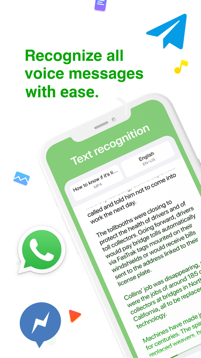 Transcriber - speech to text