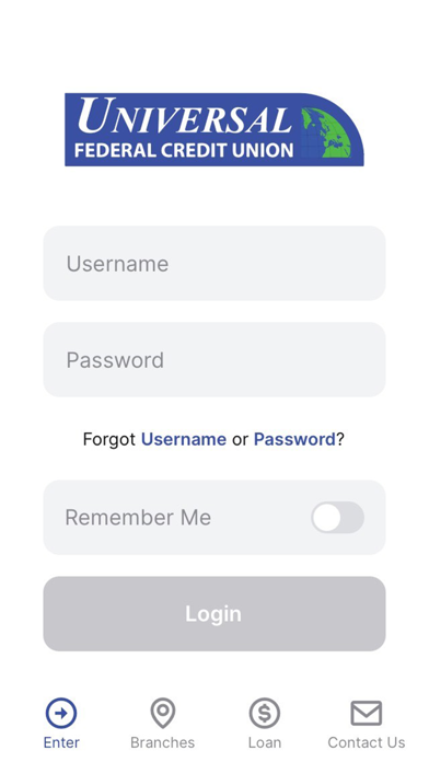 Universal Federal Credit Union Screenshot