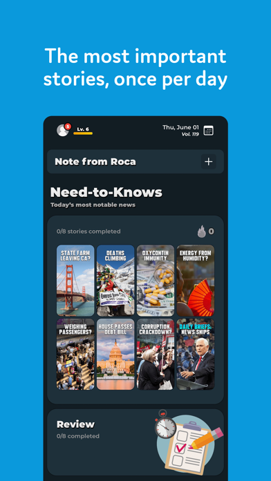 RocaNews: Unbiased & fun news Screenshot