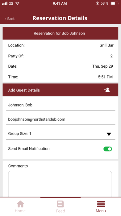 Harvard Club of Boston Screenshot