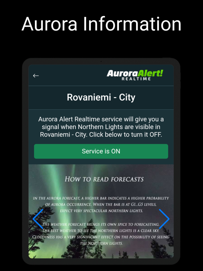 Aurora Alert Realtime