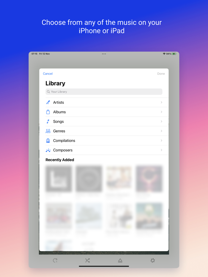 Simple Media Player for iPhone