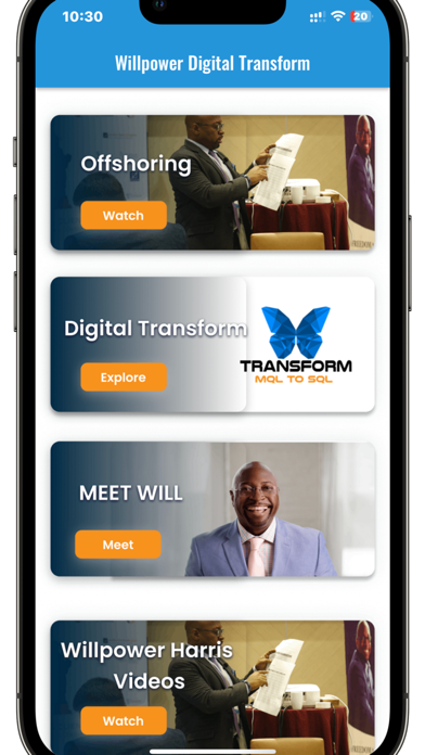 Willpower Digital Transform Screenshot