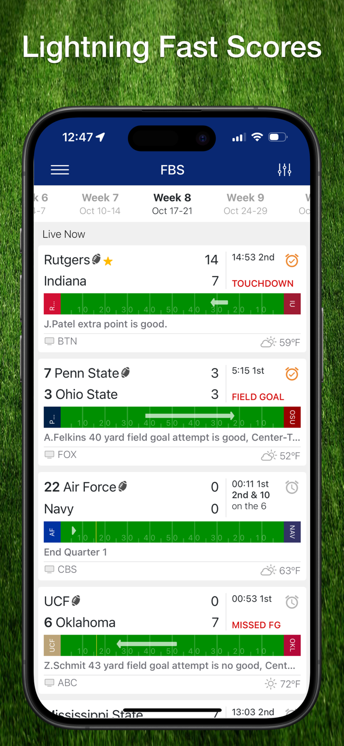 Scores App College Football