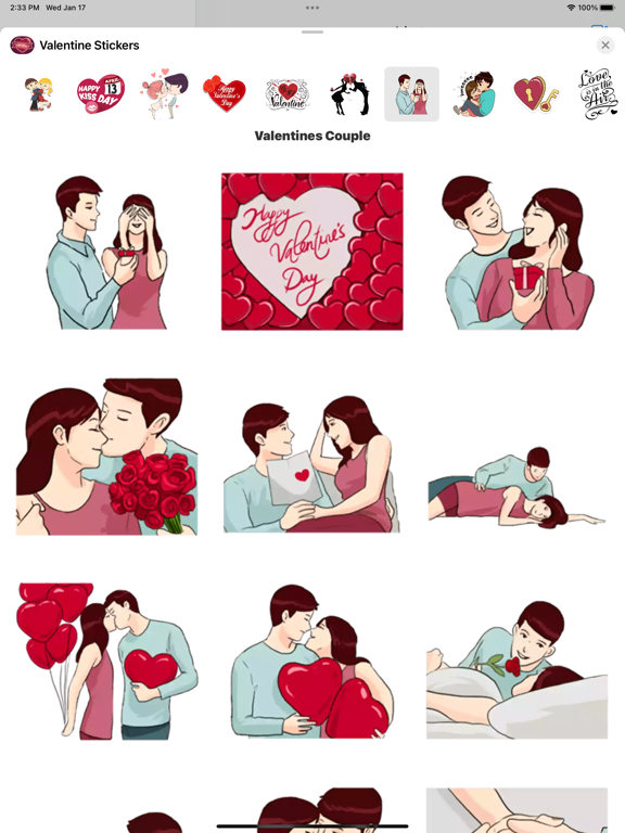 Screenshot #6 pour Valentines Day Stickers - Love