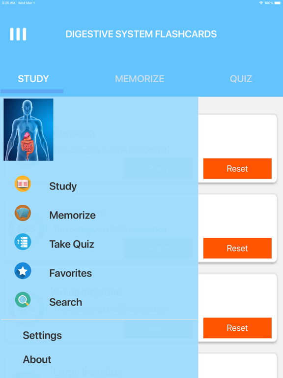 Screenshot #4 pour Digestive System Study Cards