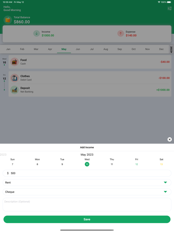 Screenshot #6 pour Expense Manager - Daily Budget