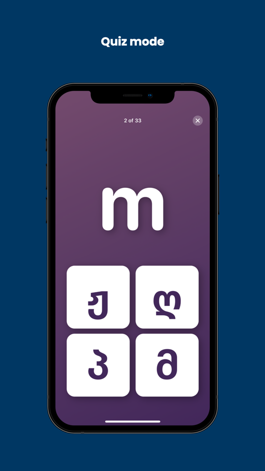 #2. Aso: Learn Georgian alphabet (iOS) Podle: Astemir Boziev