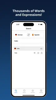 spanish-german dictionary + iphone screenshot 2