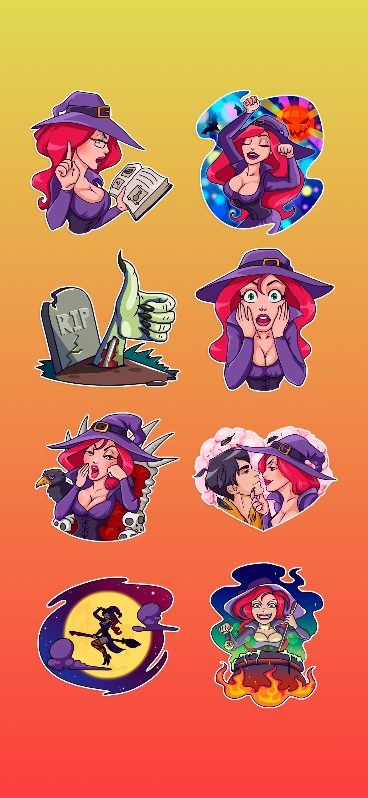Witch Morgana Stickers screenshot 3