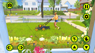 Garden Mower Grass Cutting Fun Screenshot