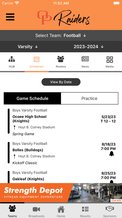 Orange Park Athletics Screenshot