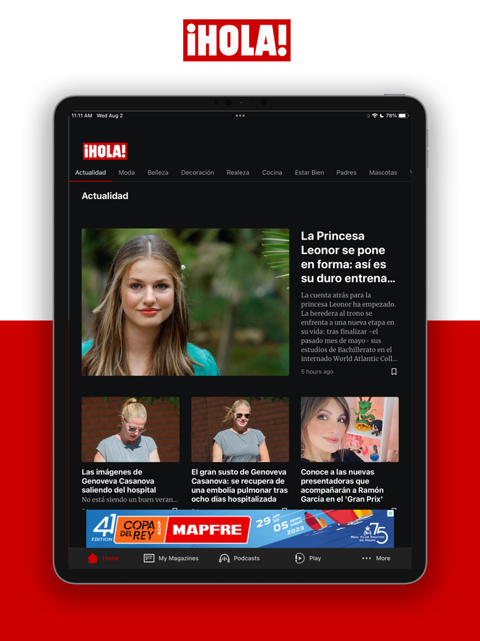 ¡HOLA ESPAÑA Revista impresa