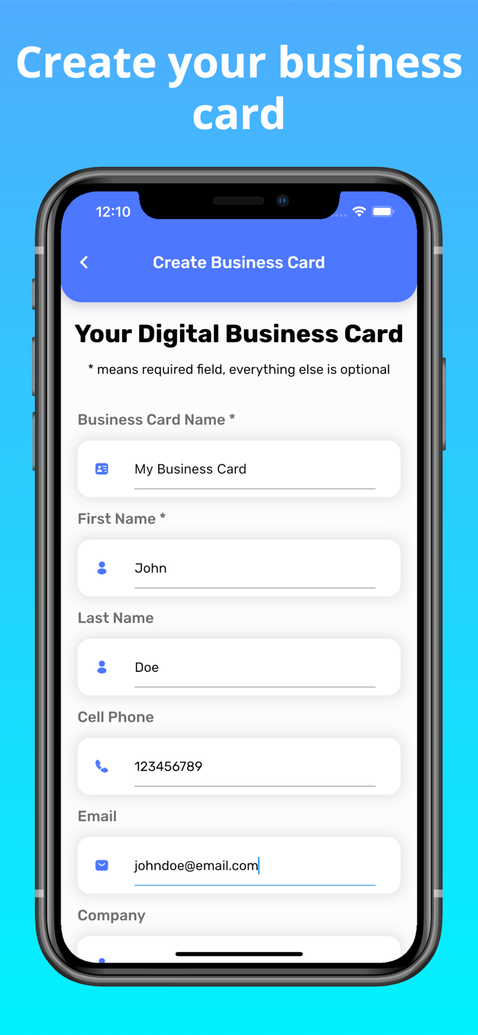 QR Code Business Card