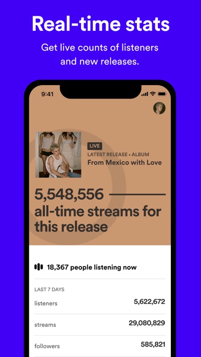 Spotify for Artists Screenshot