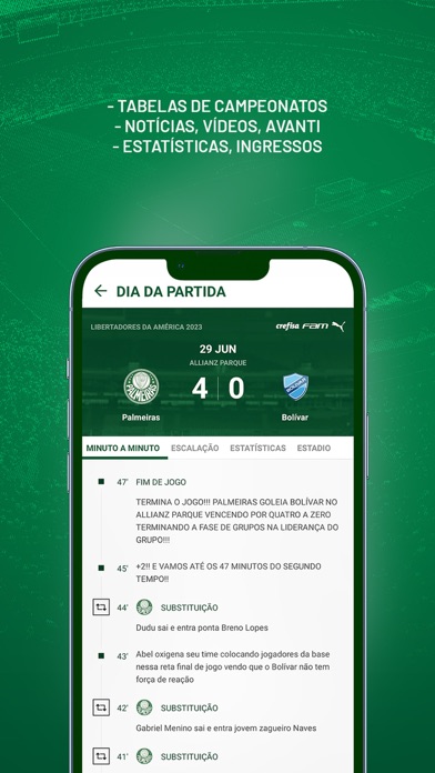 Palmeiras Oficial Screenshot