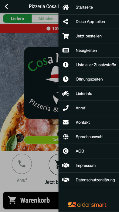 Pizzeria Cosa Nostra Mülheim Screenshot