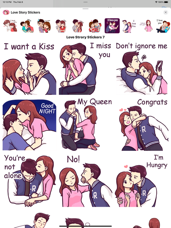Screenshot #6 pour Love Story Stickers - Romantic