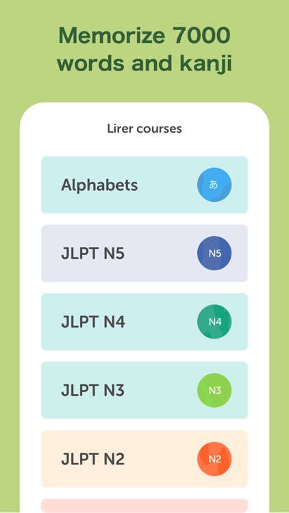 Lirer: Learn Japanese