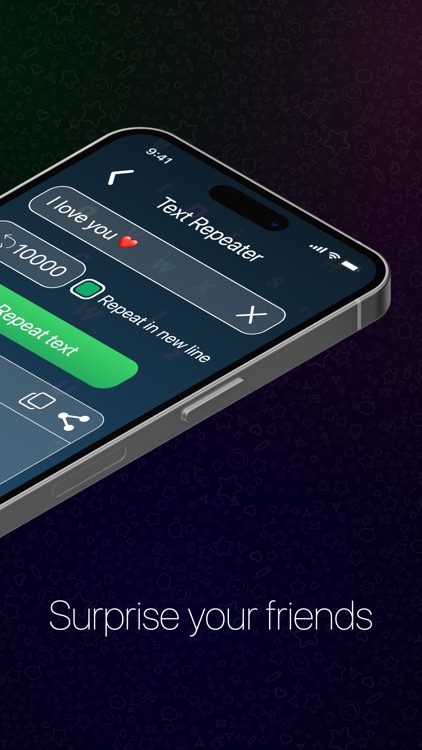 Text Repeater: Stylish text