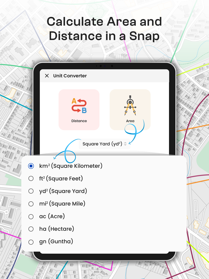 Measure and Map GPS Land Area