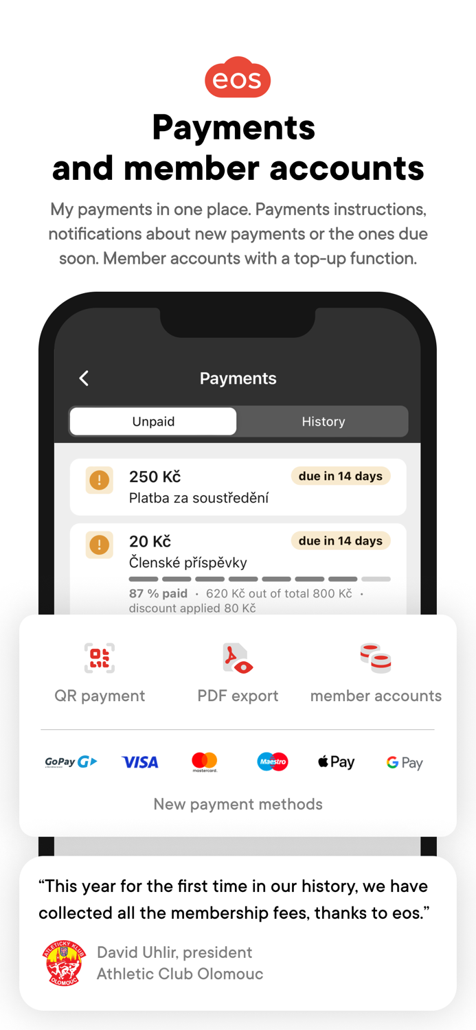 eos for clubs and communities