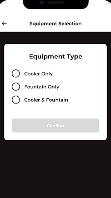 Equipment Selection