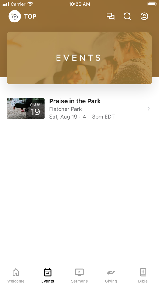 #2. Tabernacle of Praise, Fletcher (iOS) Podle: Tabernacle of Praise