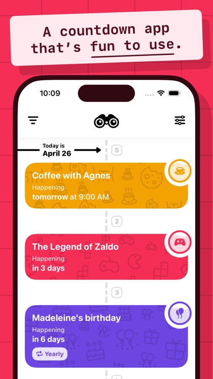 Up Ahead: Countdown Widgets