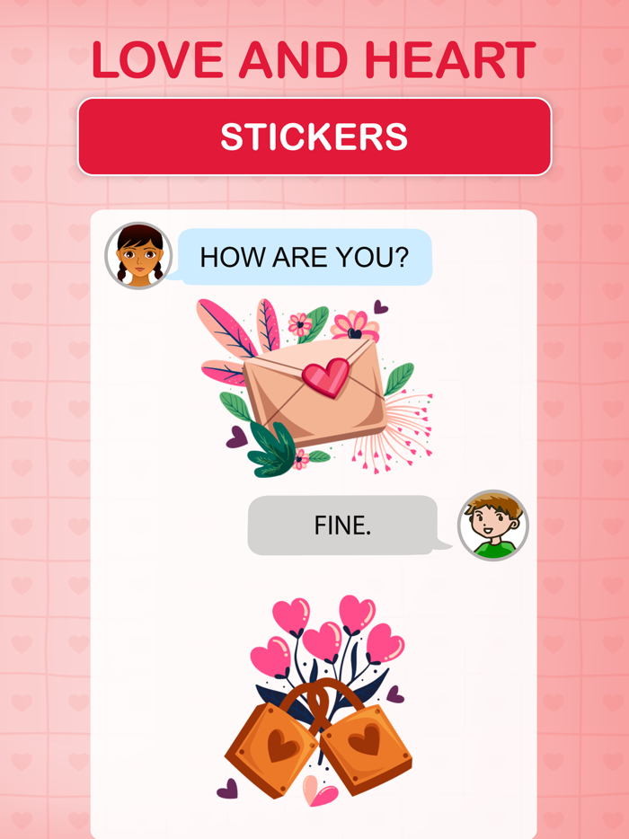 Love and Heart Stickers