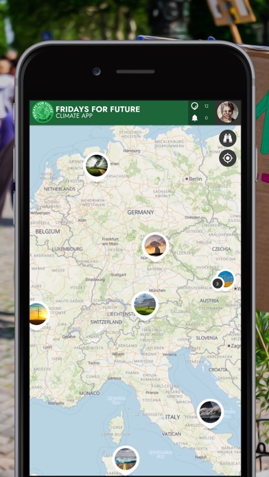 FRIDAYS FOR FUTURE Climate App Screenshot