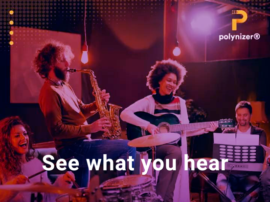 Polynizer: see what you hear iPad screenshot