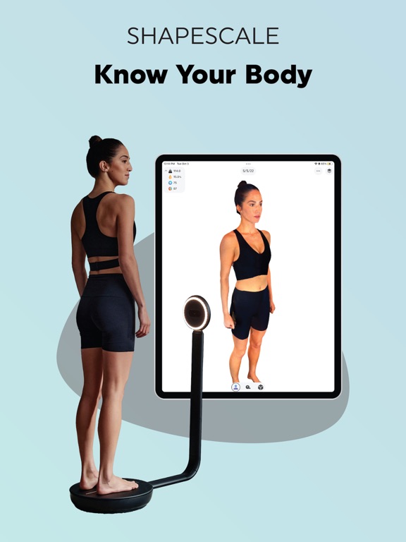 ShapeScale: Body Composition iPad screenshot 1 - Health & Fitness app