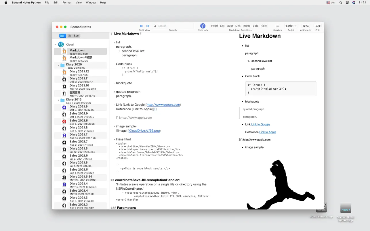 #2. Second Notes (macOS) Oleh: Goldbug Software