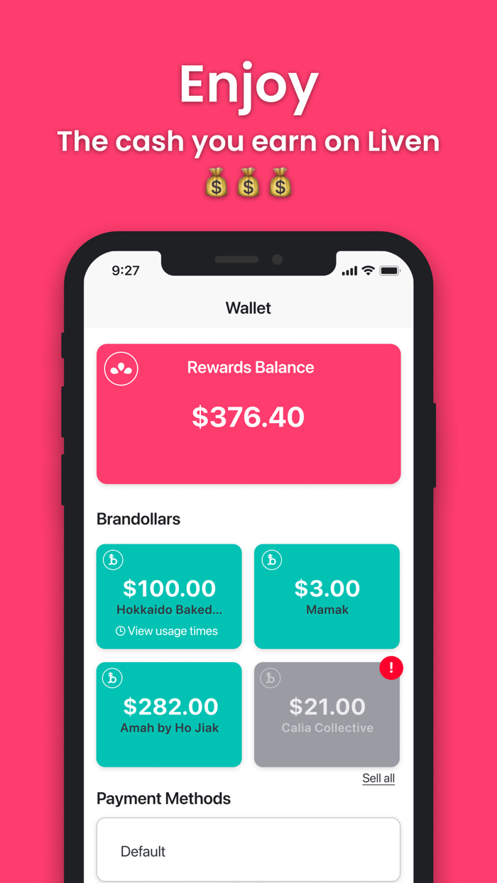 Liven - Eat Pay and Earn food