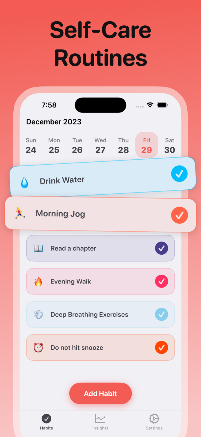Daily Habits - Routine Tracker