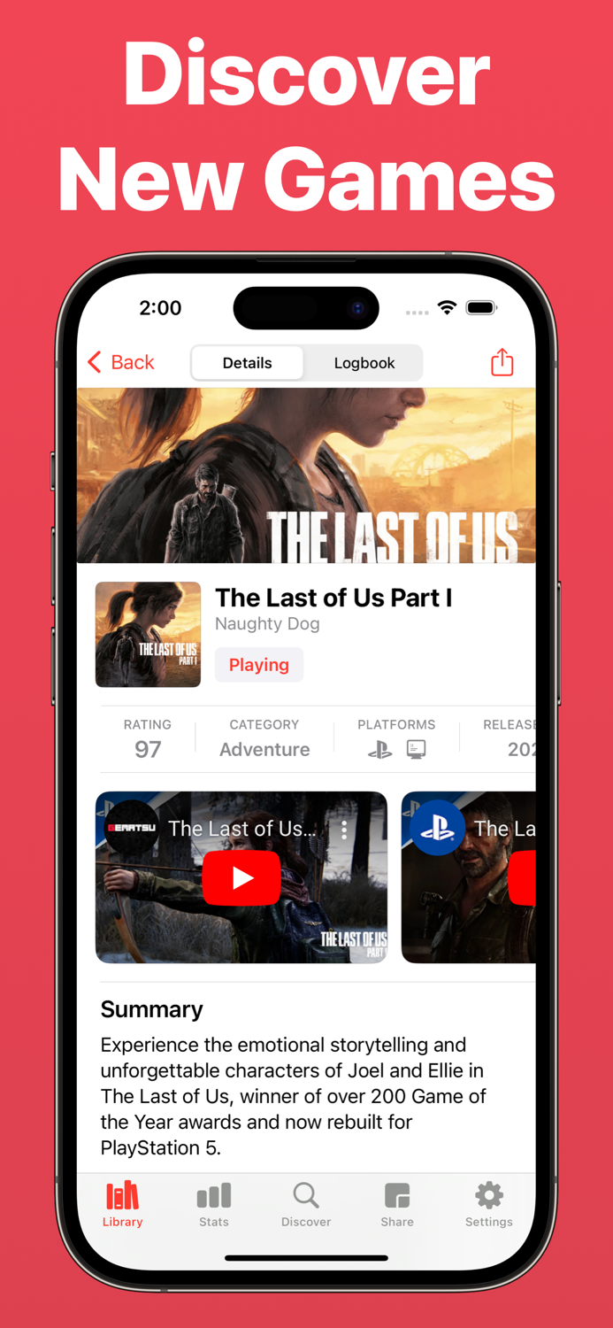 Video Game Tracker - GameLog