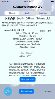 aviator's instant weather iphone screenshot 1