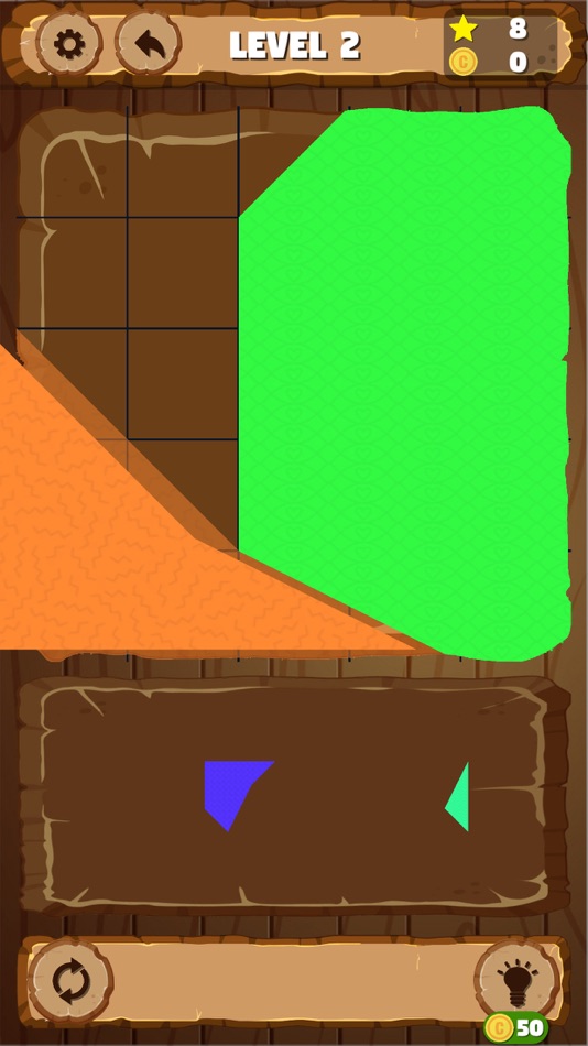 #2. Tangram Challenge:Shape Master (iOS) 由: Krushna Sanghani