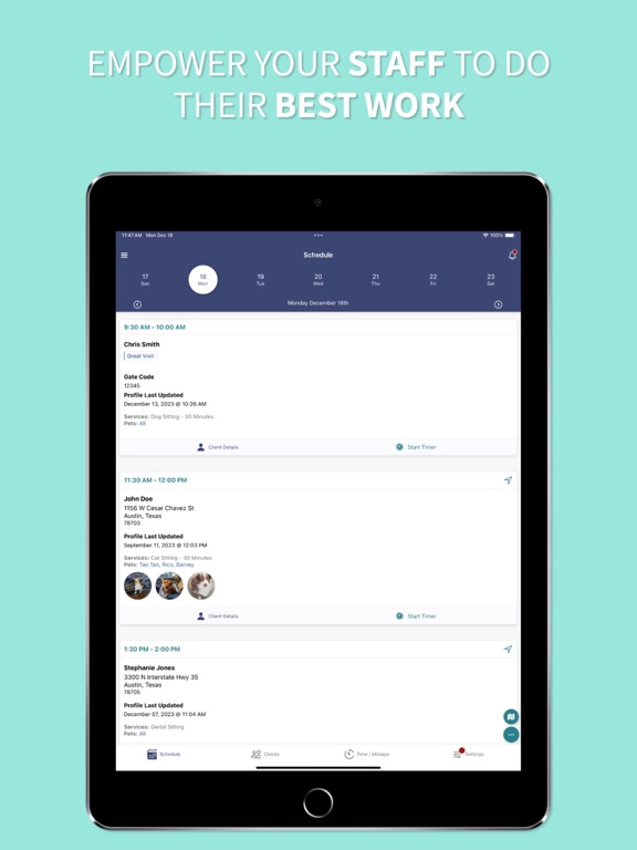 Time To Pet iPad screenshot 5 - Business app