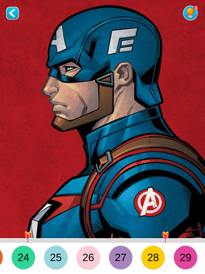 America Tattoo Color by Number