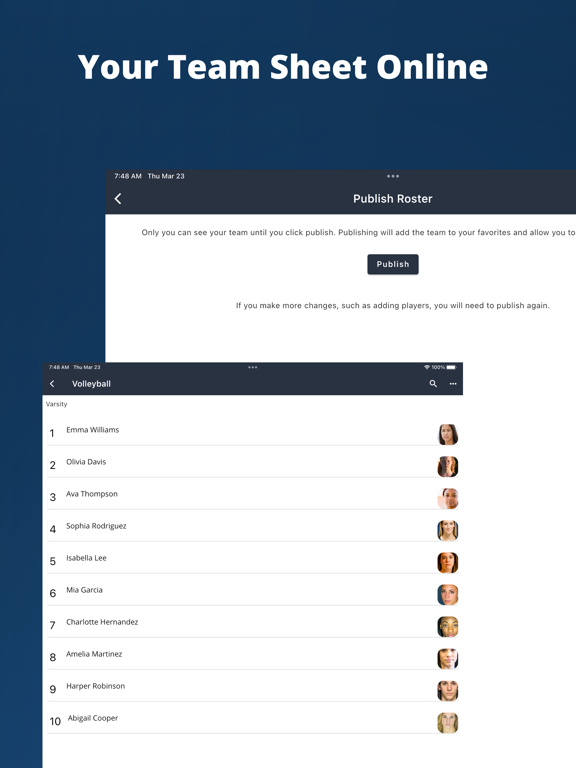 Screenshot #4 pour Team Sheets